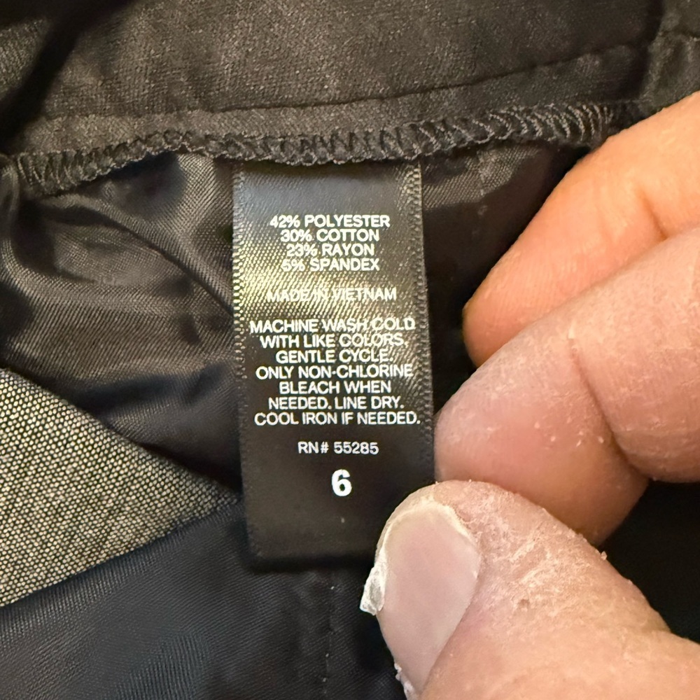 Express Gray and Black Micro Dot Columnist Dress Pants Slacks 6 - Picture 6 of 6